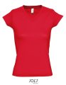 Dames  T-shirt Sols V-Neck Victory Rood